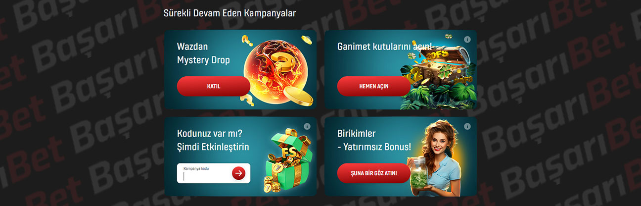 Promosyonlar çevrimiçi kumarhane. 